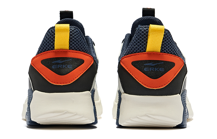 Erke Cushioning, Wear Resistant Low top Running Shoes Men’s White Blue Black