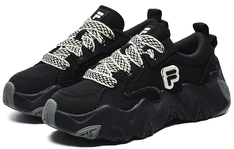Женские кроссовки Fila FUSION STARFISH CANVAS (черные) — фото 3