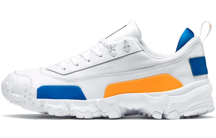 PUMA Trailfox Leather White Blue Yellow