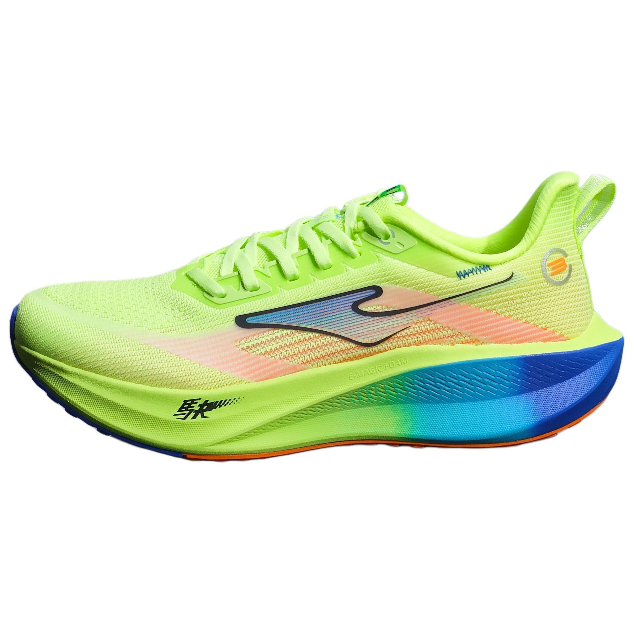 Erke Slip Resistant Abrasion Resistant Cushioning Low top Casual Running Shoes Men’s Blue Green