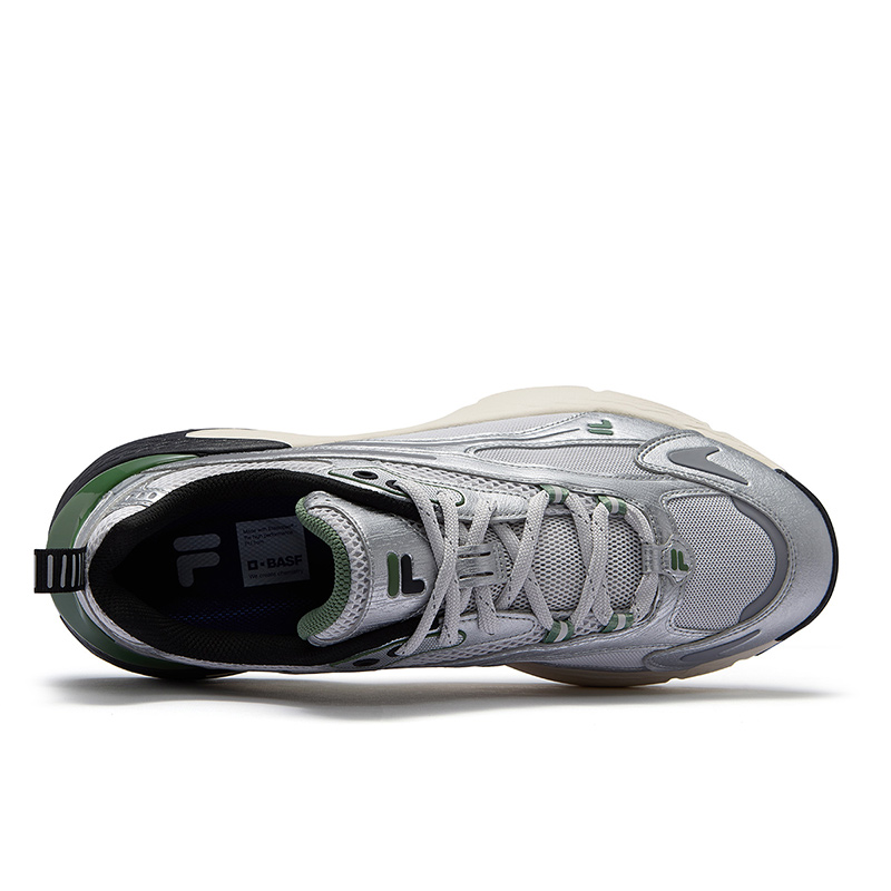 FILA FUSION RING Low top Casual Running Shoes Men’s Gray Silver