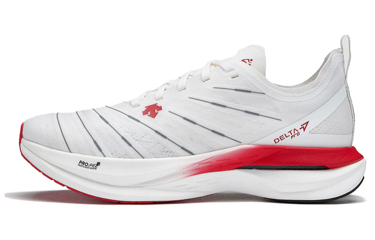 DESCENTE DELTA Comfortable Abrasion Resistant Breathable Low top Running Shoes Women's White