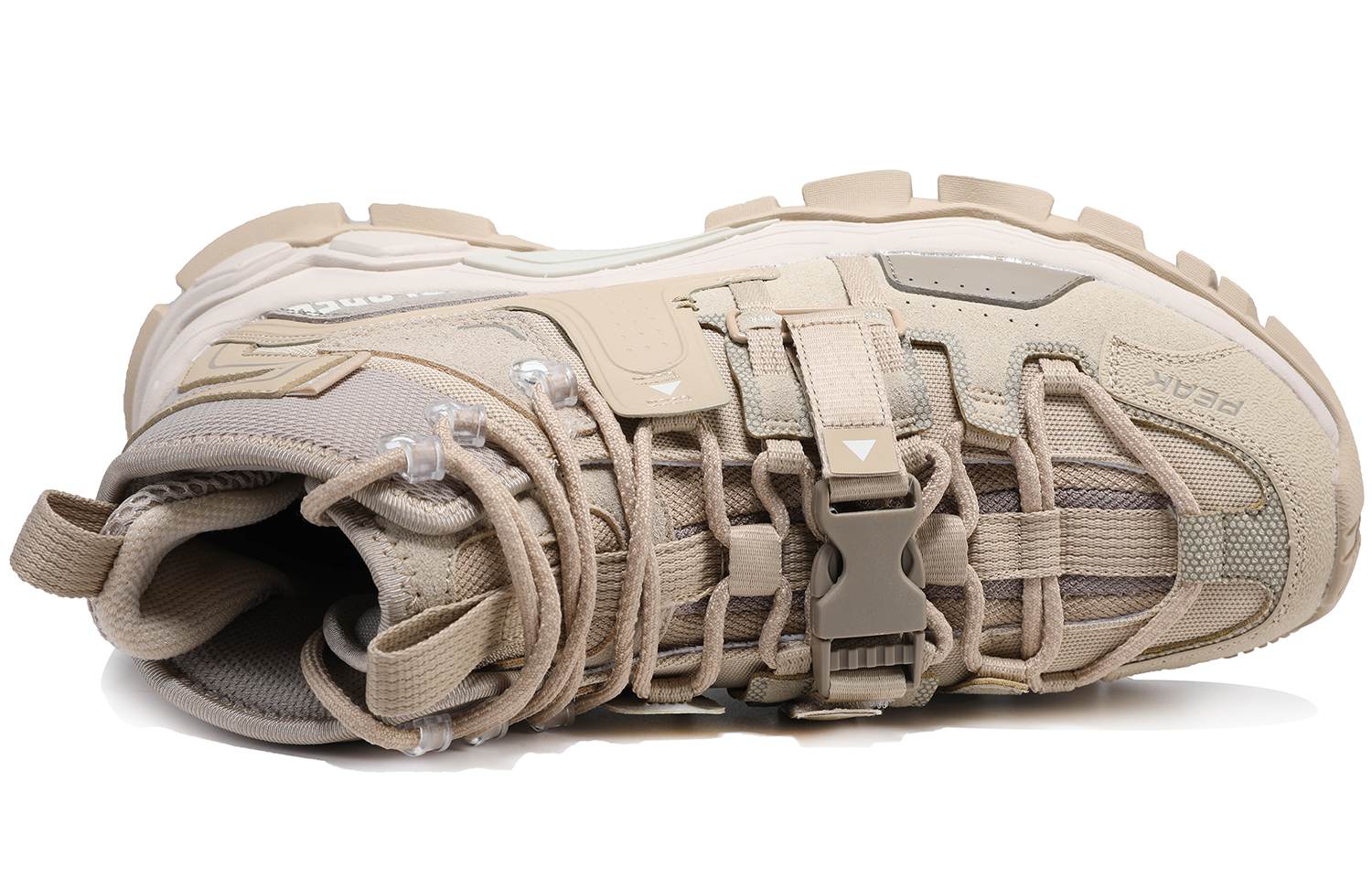 PEAK Cushioning Slip Resistant High top Running Shoes Men’s Khaki