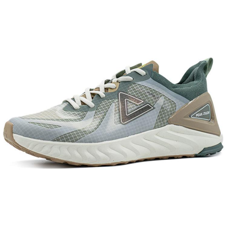 PEAK Tai Ji1.0 Lightweight Breathable Low top Running Shoes Men’s Ecru Fruit Green