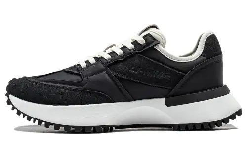 Li Ning 001 VNTG Lightweight Abrasion Resistant Low top Running Shoes Women's Black