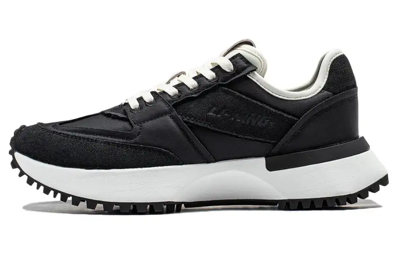 Li Ning 001 VNTG Lightweight Abrasion Resistant Low top Running Shoes Women's Black