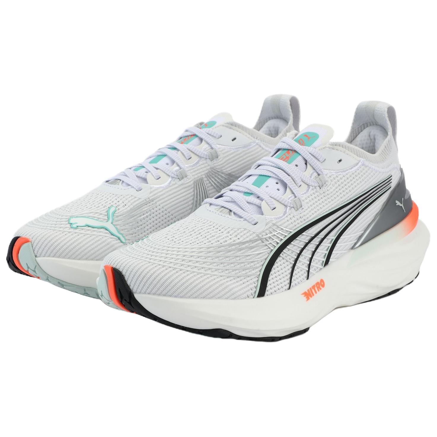 PUMA ForeverRun NITRO™ II Slip Resistant Abrasion Resistant Low top Running Shoes Men’s White