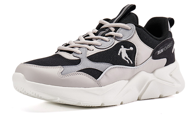 QIAODAN Cushioning, Wear Resistant Low top Running Shoes Men’s Pumice Black