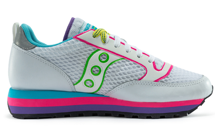 Saucony Jazz Triple Textile, Synthetic Leather Cushioning Slip Resistant Abrasion Resistant Breathable Low top Casual