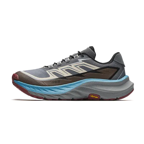 Anta Wild Exploration Slip Resistant Abrasion Resistant Low top Running Shoes Men's Oat White Cool Gray Deep Gray Brown
