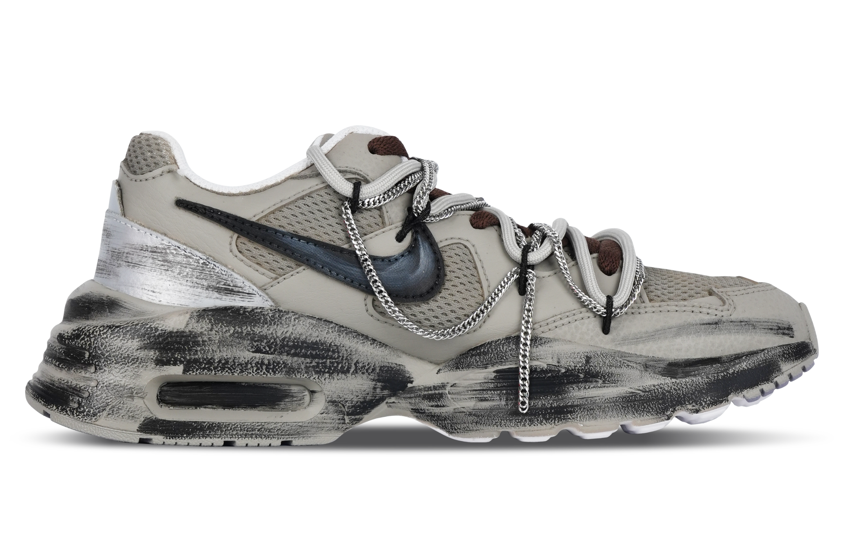 Nike Air Max Fusion Slip Resistant Abrasion Resistant Low top Running Shoes Women’s Light Taupe
