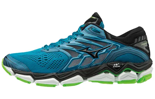 Mizuno Wave Horizon 2 Comfortable And Trendy Low top Running Shoes Men's Blue Green