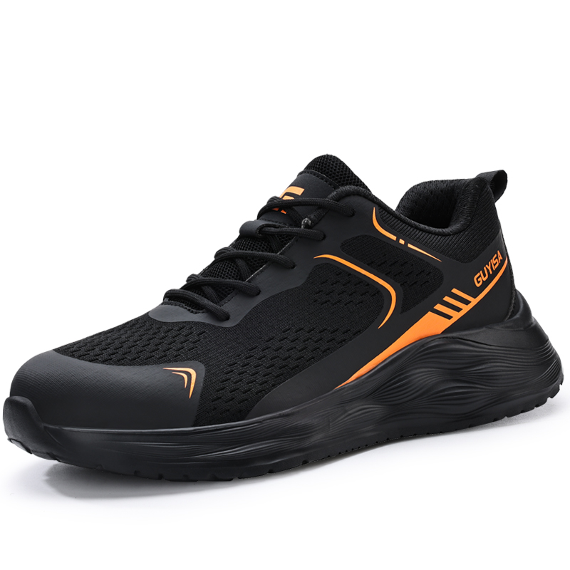 LANOUDUN Impact Resistant Lightweight Low top Outdoor Shoes Unisex Black