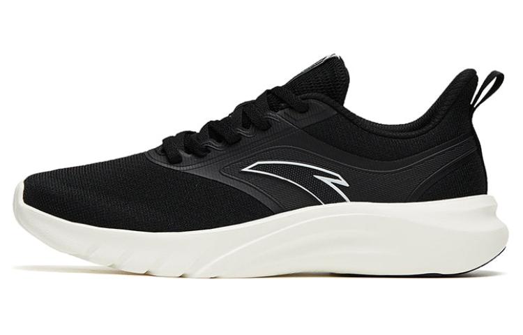 Anta Running Collection Anti Slip Wear Resistant Low Top Running Shoes Women’s Black White