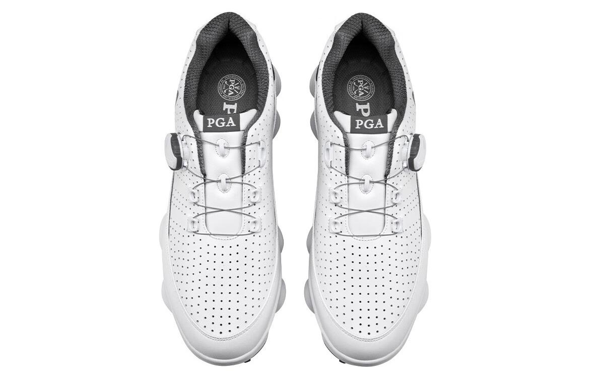 PGA Cushioning, Wear Resistant Low top Golf Shoes Men’s White