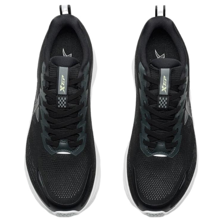 XTEP Coverage Slip Resistant Low top Casual Running Shoes Men’s Black White