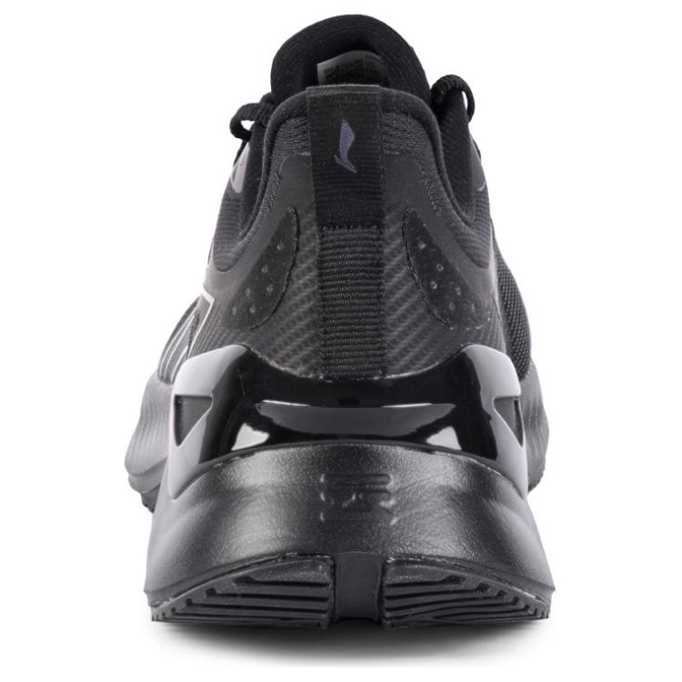 Li Ning Cushioning Slip Resistant Abrasion Resistant Low top Casual Running Shoes Men’s Black