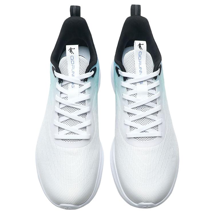 QIAODAN Slip Resistant Abrasion Resistant Low top Casual Running Shoes Men’s Jordan White Aster