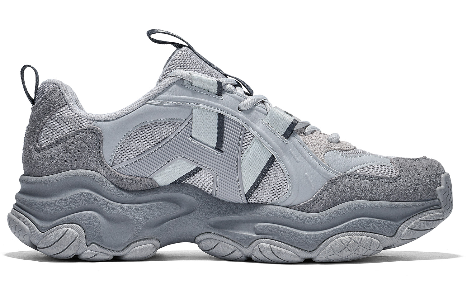Kappa Slip Resistant Abrasion Resistant Low top Running Shoes Unisex Gray