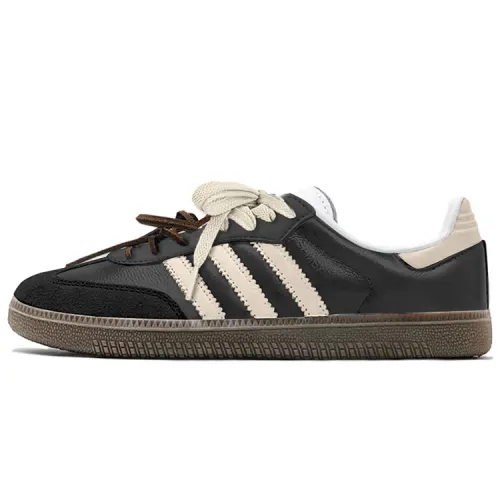 Adidas Originals SAMBA OG Low top Skateboard Shoes Unisex Black Beige