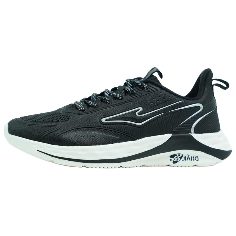 Erke Cushioning Abrasion Resistant Lightweight Low top Casual Running Shoes Men’s Black