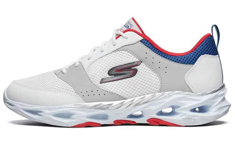 Skechers Running Shoes Men's Low Top White/Blue/Red