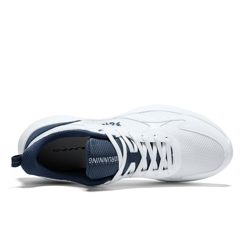 361° Cushioning Breathable Lightweight Low top Casual Running Shoes Men’s Feather White Nostalgic Blue
