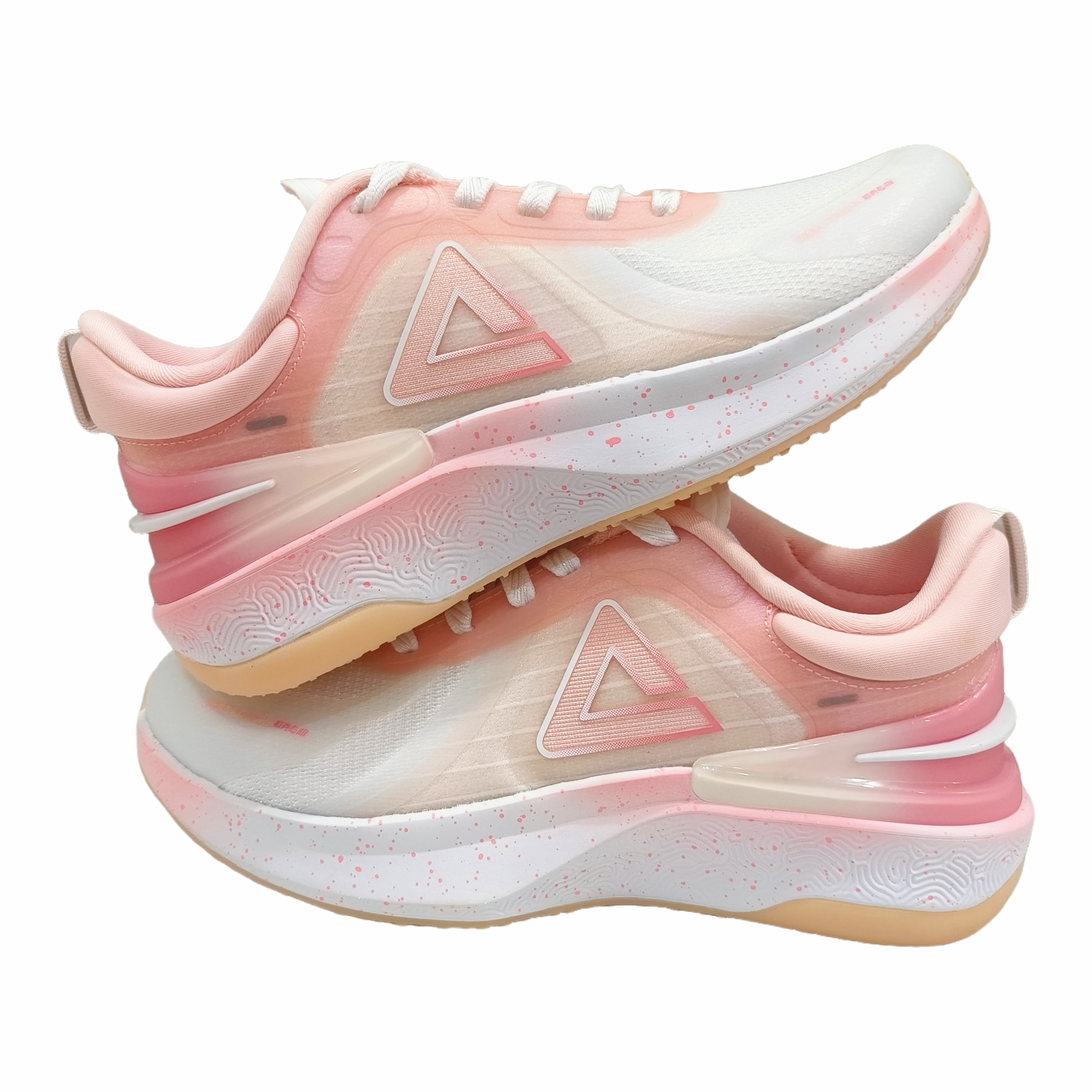 PEAK Classic Heritage Mesh Cushioning Slip Resistant Abrasion Resistant Low top Casual Running Shoes Women’s Pink