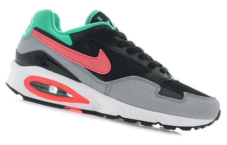 Женские кроссовки Nike Air Max ST (черно-красно-зеленые) — фото 2