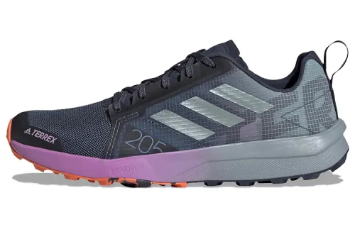 Adidas Terrex Speed Flow Trail Running Abrasion Resistant Low top Running Shoes Women's Gray Blue Purple