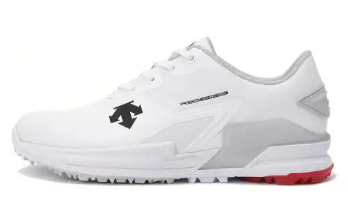 DESCENTE Cushioning, Wear Resistant Low top Golf Shoes Men's White