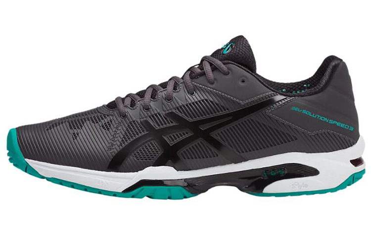 ASICS Gel Solution Speed 3 Running Shoes Men's Low Top Graphite Gray/Black