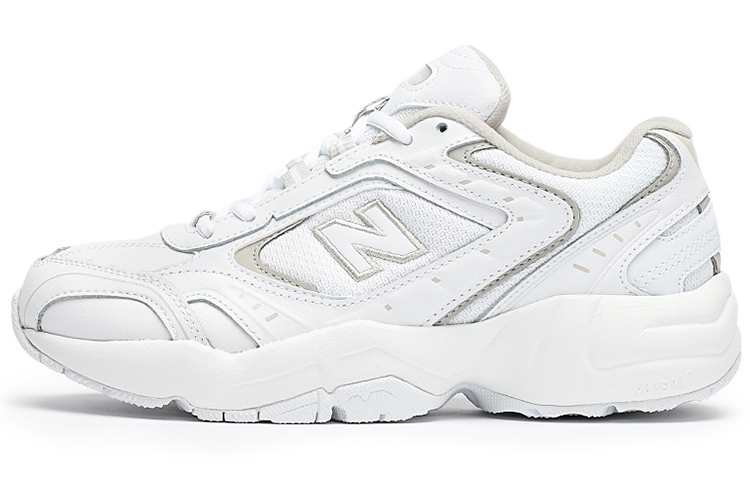 New Balance NB 452 retro versatile fabric low-top running shoes women's white