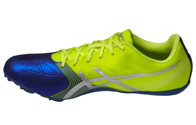 Asics Hyper Sprint 6 Abrasion Resistant Low top Running Shoes Men's Blue Yellow
