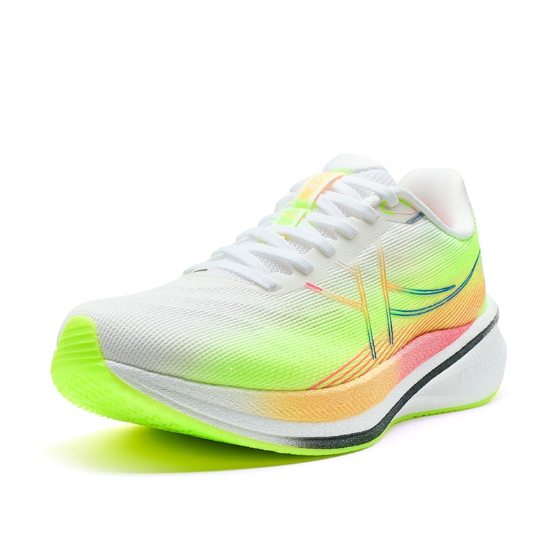 XTEP 360X 2.0 LITE Fabric Slip Resistant Abrasion Resistant Low top Carbon Plate Running Shoes Women’s White Green