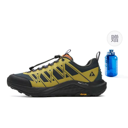 FILA WOLF 2+ Cushioning Abrasion Resistant Coverage Lightweight Low top Outdoor Shoes Men's Green Blue