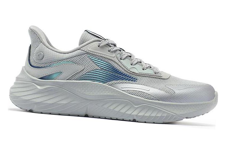 361° Anti-Slip And Wear-Resistant Breathable Low-Top Running Shoes Men’s Gray Blue