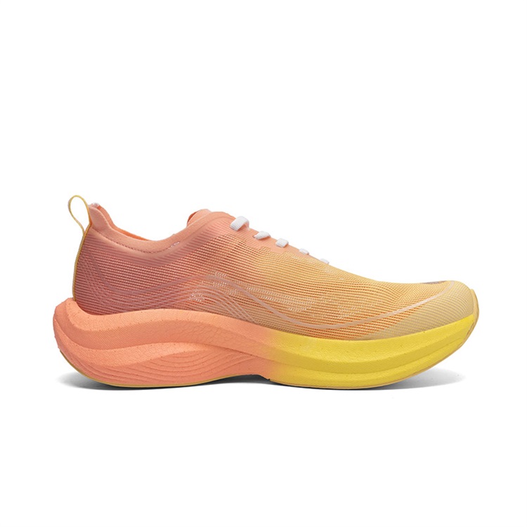 LPMX Cushioning Slip Resistant Breathable Low top Marathon Running Shoes Men’s Yellow Orange