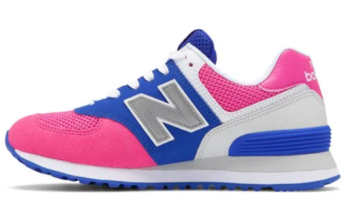 New Balance NB 574 Comfortable Low top Running Shoes Women's Pink Blue