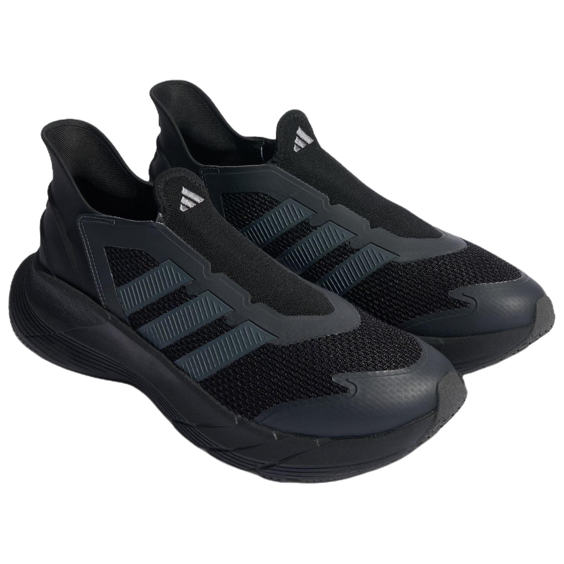 Adidas Slip Resistant Abrasion Resistant Low top Running Shoes Unisex Black Gray