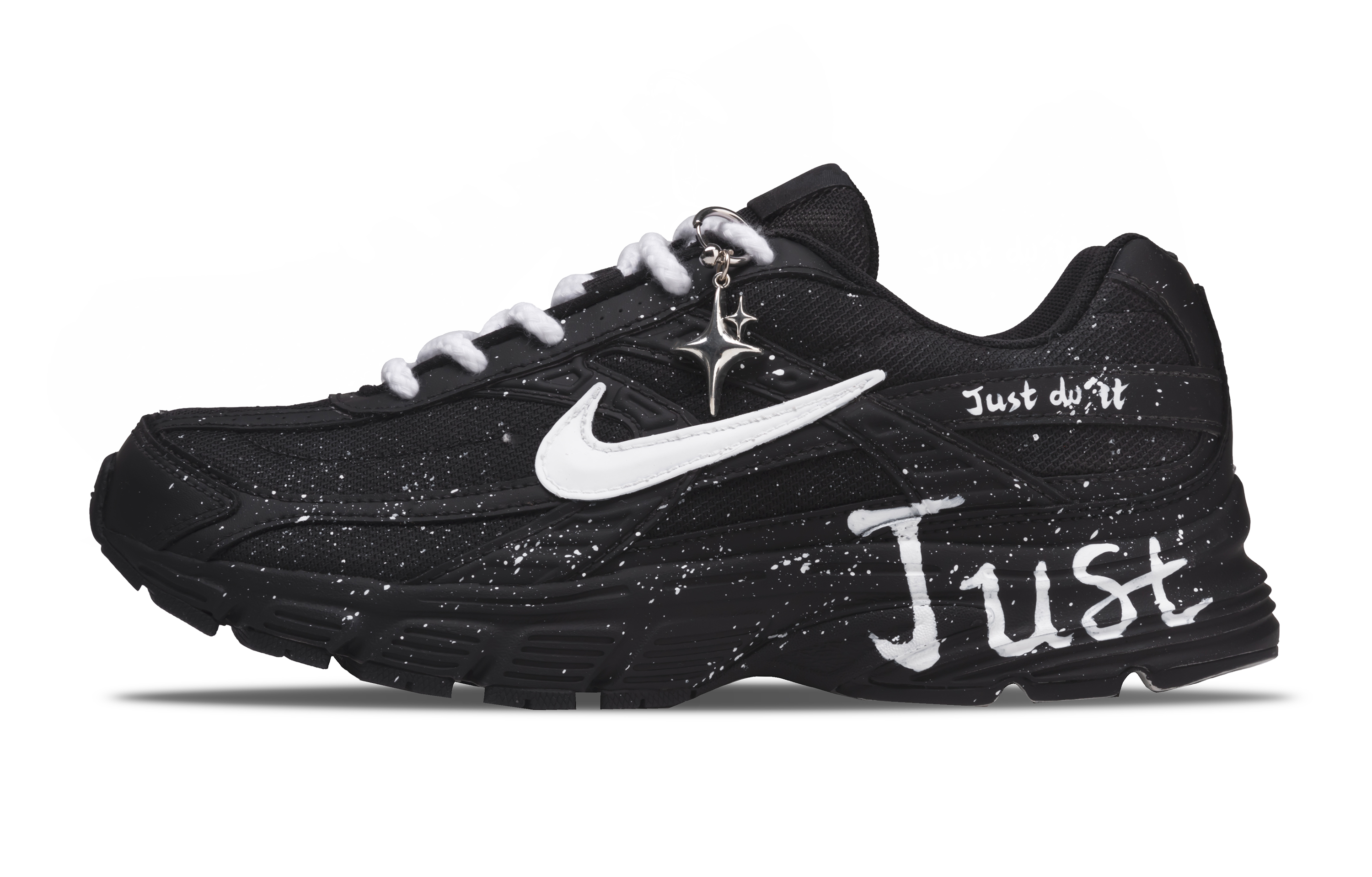 Nike Cushioning Breathable Coverage Casual City Commuting Running Shoes Unisex Black White