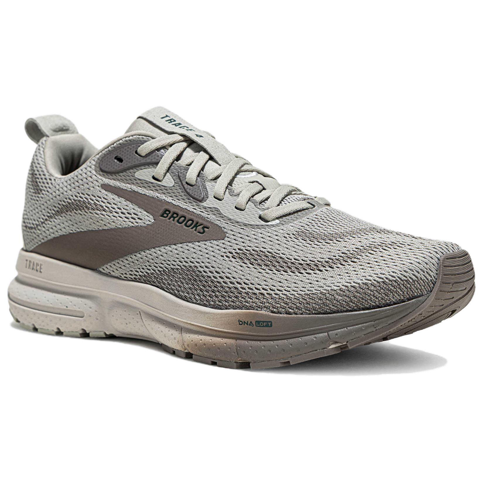 Brooks Textile, Synthetic Leather Low top Running Shoes Men’s Gray