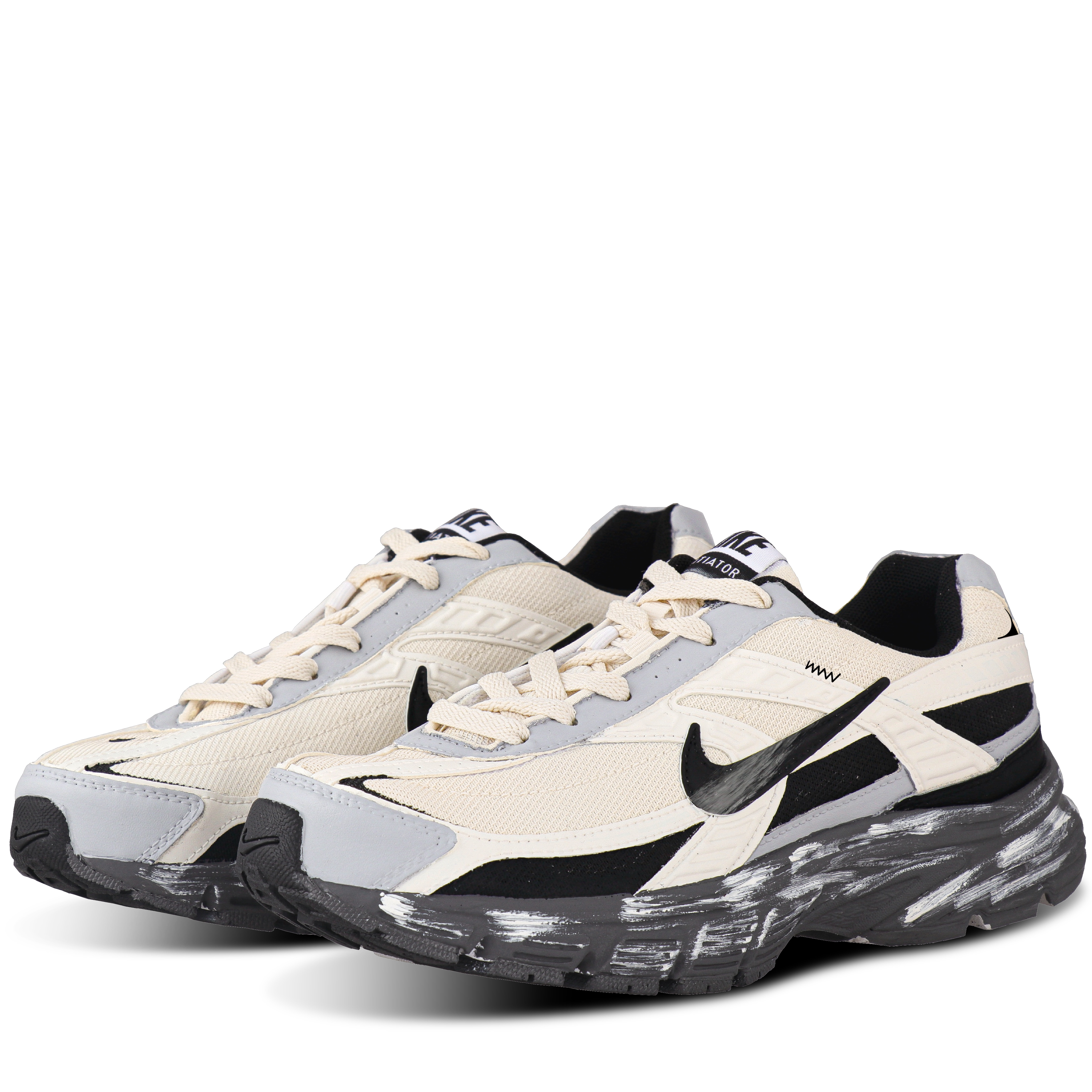 Nike Initiator Cushioning Breathable Support Low top Casual City Commuting Running Shoes Unisex Khaki