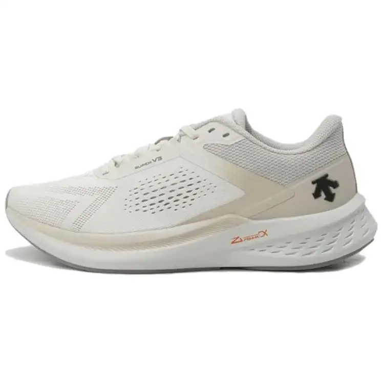 DESCENTE Slip Resistant And Breathable Slip Resistant And Breathable Low top Running Shoes Unisex Beige