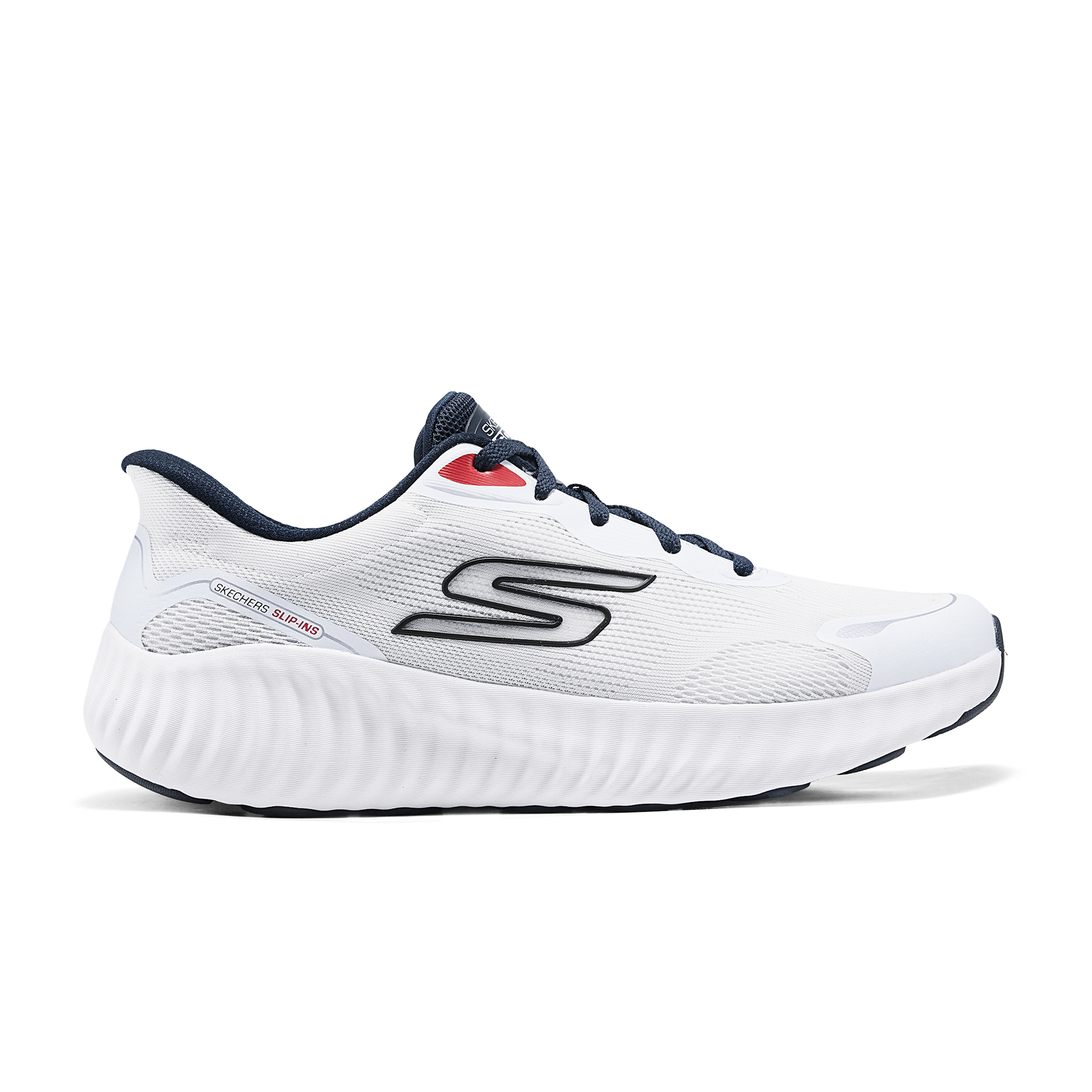 Skechers GO RUN NOW Fabric Low top Running Shoes Men’s White Blue