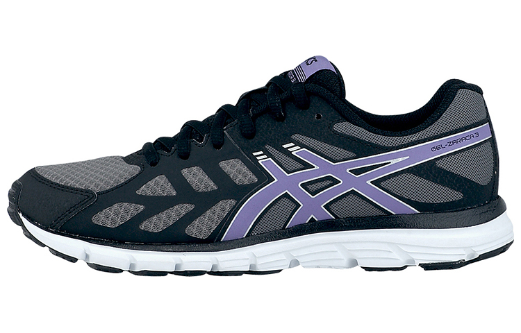 Asics Gel Zaraca 3 Abrasion Resistant Low top Running Shoes Women's Black Purple