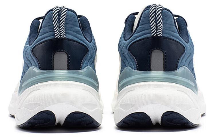 361° Popping Foam 3 Cushioning Slip Resistant Abrasion Resistant Low top Running Shoes Men's White Blue