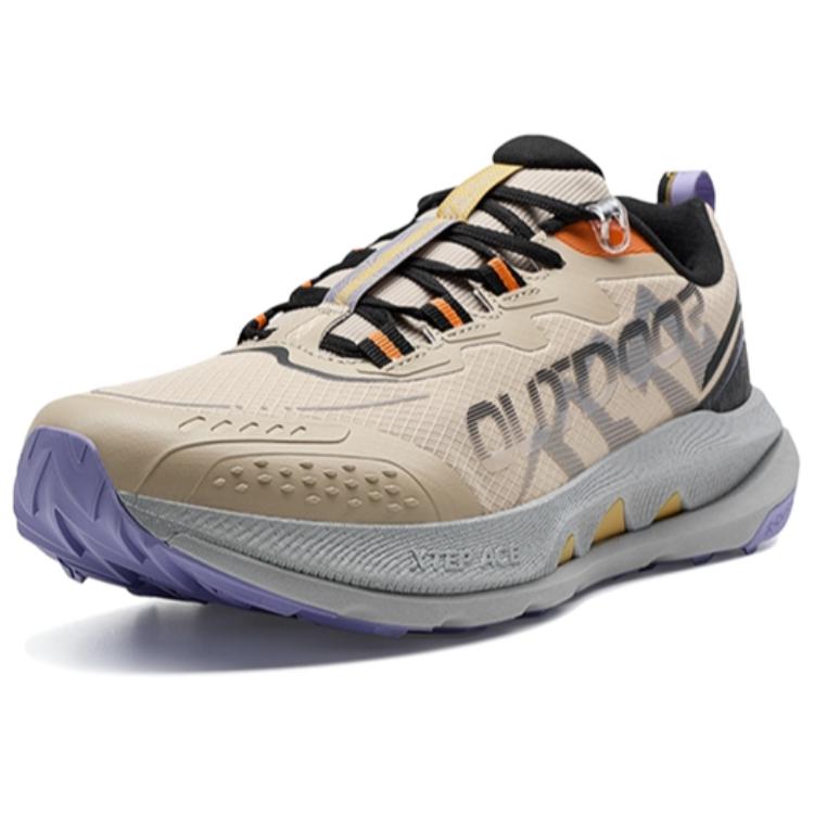 XTEP Slip Resistant Abrasion Resistant Low top Outdoor Shoes Men’s Brown