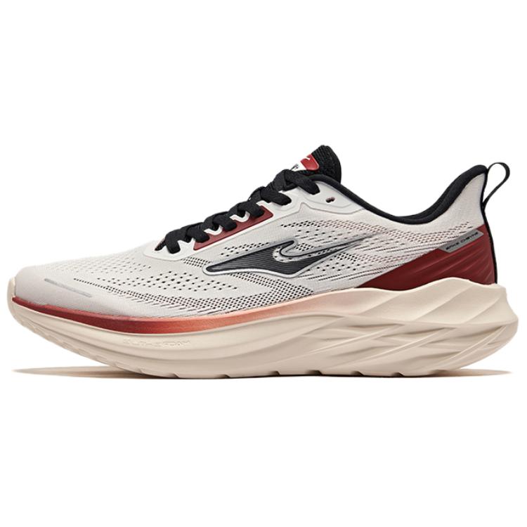 Erke Slip Resistant Abrasion Resistant Slip Resistant Abrasion Resistant Low top Casual Running Shoes Men’s Beige Red