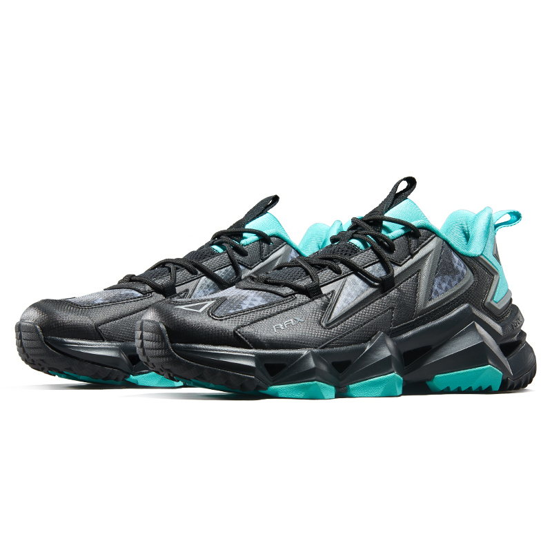 RAX Lightweight Cushioning Breathable, Slip Resistant, Lightweight Low top Outdoor Shoes Men’s Black Blue
